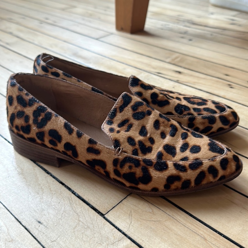 Madewell The Frances Loafer in Leopard Calf Hair